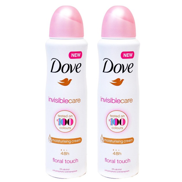 Dove Πακέτο Προσφοράς Invisible Care 48h Floral Touch Αποσμητικό 48ωρης Αντιιδρωτικής Προστασίας Χωρίς Λευκά Σημάδια 2x150ml Dove Πακέτο Προσφοράς Invisible Care 48h Floral Touch Αποσμητικό 48ωρης Αντιιδρωτικής Προστασίας Χωρίς Λευκά Σημάδια 2x150ml