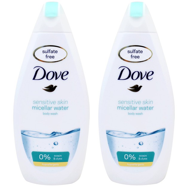 Dove Πακέτο Προσφοράς Sensitive Skin Micellar Water Body Wash Υποαλλεργικό Αφρόλουτρο με 0% Χρωστικές & Σαπούνι 2x750ml 1+1 Δώρο Dove Πακέτο Προσφοράς Sensitive Skin Micellar Water Body Wash Υποαλλεργικό Αφρόλουτρο με 0% Χρωστικές & Σαπούνι 2x750ml 1+1 Δώρο
