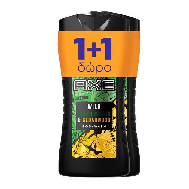 Axe Wild Green Mojito Cedarwood Αφρόλουτρο Από Φρέσκιες Νότες Εσπεριδοειδών Δυόσμου και Κέδρου 2x400ml Axe Wild Green Mojito Cedarwood Αφρόλουτρο Από Φρέσκιες Νότες Εσπεριδοειδών Δυόσμου και Κέδρου 2x400ml