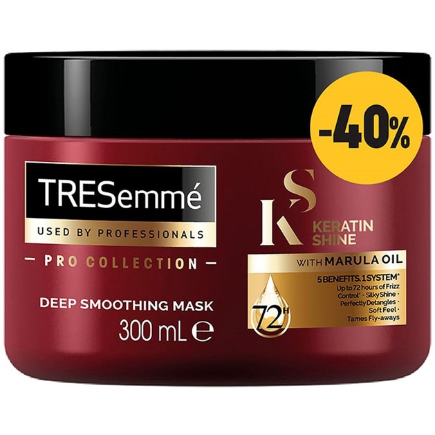TRESemme Keratin Shine Deep Smoothing Mask για Λαμπερά και Λεία Μαλλιά -40% 300ml TRESemme Keratin Shine Deep Smoothing Mask για Λαμπερά και Λεία Μαλλιά -40% 300ml