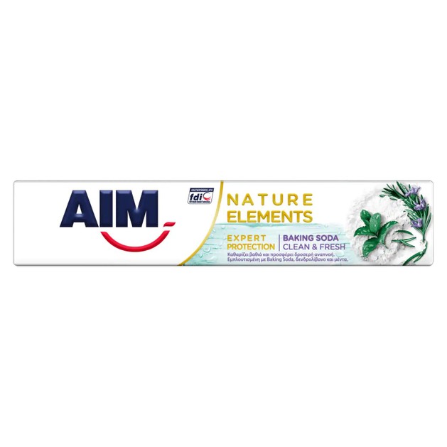 Aim Nature Elements Expert Protection Baking Soda Οδοντόκρεμα για Βαθύ Καθαρισμό & Δροσερή Αναπνοή 75ml Aim Nature Elements Expert Protection Baking Soda Οδοντόκρεμα για Βαθύ Καθαρισμό & Δροσερή Αναπνοή 75ml