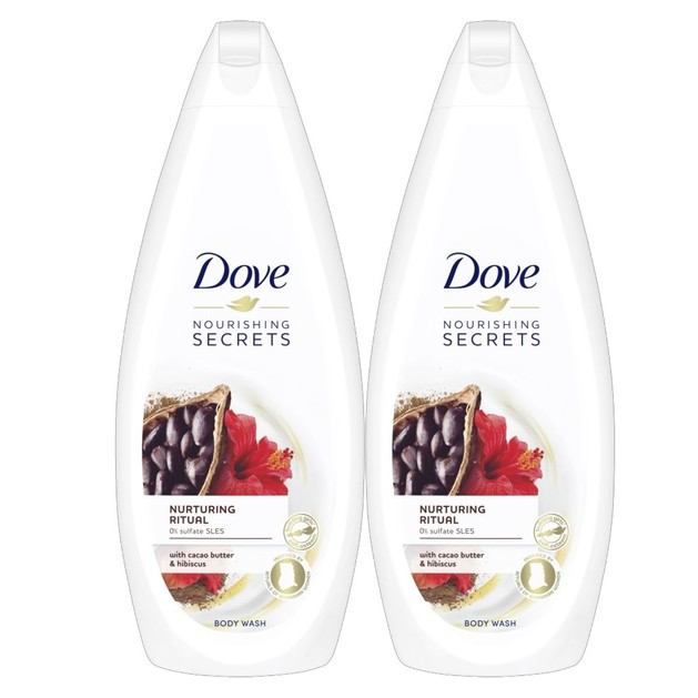 Dove Πακέτο Προσφοράς Nourishing Secrets Body Wash with Cacao Butter and Hibiscus 2x750ml 1+1 Δώρο Dove Πακέτο Προσφοράς Nourishing Secrets Body Wash with Cacao Butter and Hibiscus 2x750ml 1+1 Δώρο