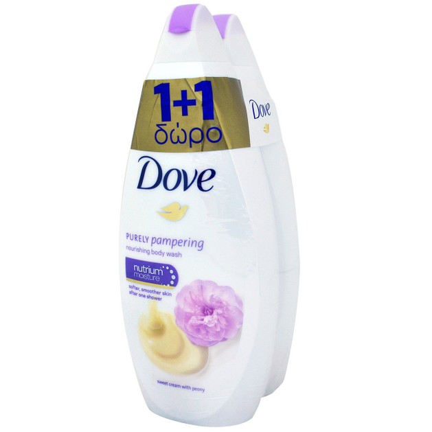 Dove Πακέτο Προσφοράς Sweet Cream & Peony Body Wash Αφρόλουτρο για πιο Λεία Επιδερμίδα 2x750ml 1+1 Δώρο Dove Πακέτο Προσφοράς Sweet Cream & Peony Body Wash Αφρόλουτρο για πιο Λεία Επιδερμίδα 2x750ml 1+1 Δώρο
