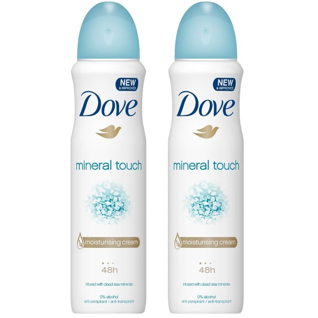 Dove Πακέτο Προσφοράς Mineral Touch 48h Spray Αποσμητικό Spray με 1/4 Ενυδατική Κρέμα, 2x150ml 1+1 Δώρο Dove Πακέτο Προσφοράς Mineral Touch 48h Spray Αποσμητικό Spray με 1/4 Ενυδατική Κρέμα, 2x150ml 1+1 Δώρο