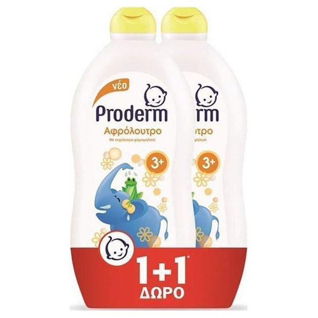 Proderm Kids Πακέτο Προσφοράς Αφρόλουτρο Ειδικά Σχεδιασμένο για Παιδιά Άνω των 3 Ετών με Εκχύλισμα Χαμομηλιού 1+1 Δώρο 2x700ml Proderm Kids Πακέτο Προσφοράς Αφρόλουτρο Ειδικά Σχεδιασμένο για Παιδιά Άνω των 3 Ετών με Εκχύλισμα Χαμομηλιού 1+1 Δώρο 2x700ml