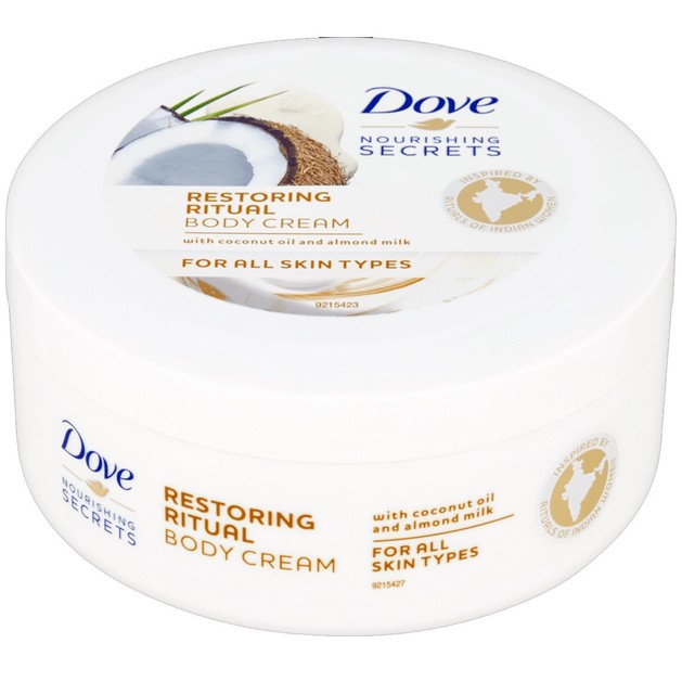 Dove Restoring Ritual Body Cream Πλούσια Κρέμα Σώματος Θρέψης & Ενυδάτωσης με Έλαιο Καρύδας & Αμυγδαλέλαιο 250ml Dove Restoring Ritual Body Cream Πλούσια Κρέμα Σώματος Θρέψης & Ενυδάτωσης με Έλαιο Καρύδας & Αμυγδαλέλαιο 250ml
