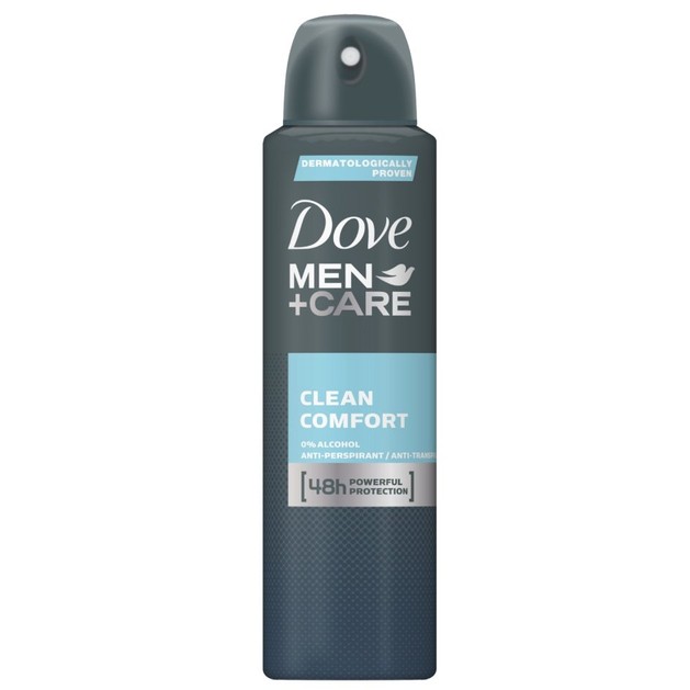 Dove Deo Spray Men Care Clean Comfort Ανδρικό Αποσμητικό για Δυνατή Προστασία Κατά του Ιδρώτα & Διακριτικό Άρωμα Όλη Μέρα 150ml Dove Deo Spray Men Care Clean Comfort Ανδρικό Αποσμητικό για Δυνατή Προστασία Κατά του Ιδρώτα & Διακριτικό Άρωμα Όλη Μέρα 150ml