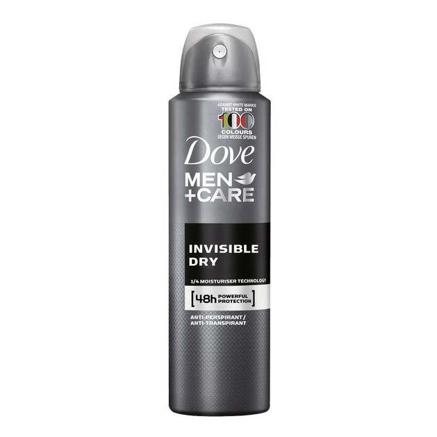 Dove Deo Spray Men Care Invisible Dry Ανδρικό Αποσμητικό για Δυνατή Προστασία Κατά του Ιδρώτα & των Λευκών Σημαδιών 150ml Dove Deo Spray Men Care Invisible Dry Ανδρικό Αποσμητικό για Δυνατή Προστασία Κατά του Ιδρώτα & των Λευκών Σημαδιών 150ml