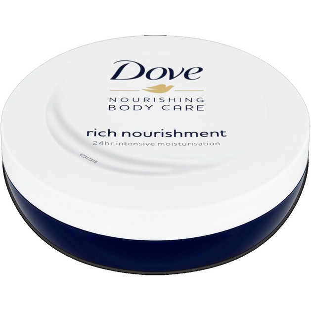 Dove Rich Nourishment Body Cream Θρεπτική Ενυδατική Κρέμα Σώματος για 24η Άνεση Ακόμα & στις Ευαίσθητες Επιδερμίδες 150ml Dove Rich Nourishment Body Cream Θρεπτική Ενυδατική Κρέμα Σώματος για 24η Άνεση Ακόμα & στις Ευαίσθητες Επιδερμίδες 150ml