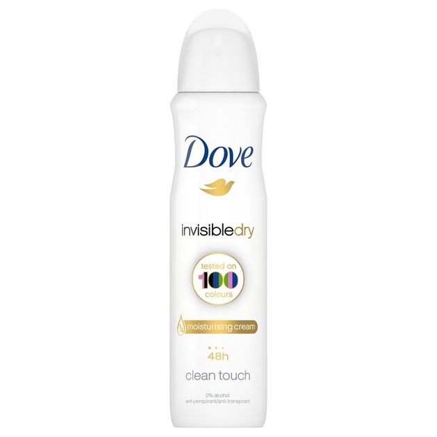 Dove Deo Spray Invisible Dry 48h Clean Touch Αποσμητικό 48ωρης Αντιιδρωτικής Προστασίας Χωρίς Λευκά Σημάδια στα Ρούχα 150ml Dove Deo Spray Invisible Dry 48h Clean Touch Αποσμητικό 48ωρης Αντιιδρωτικής Προστασίας Χωρίς Λευκά Σημάδια στα Ρούχα 150ml