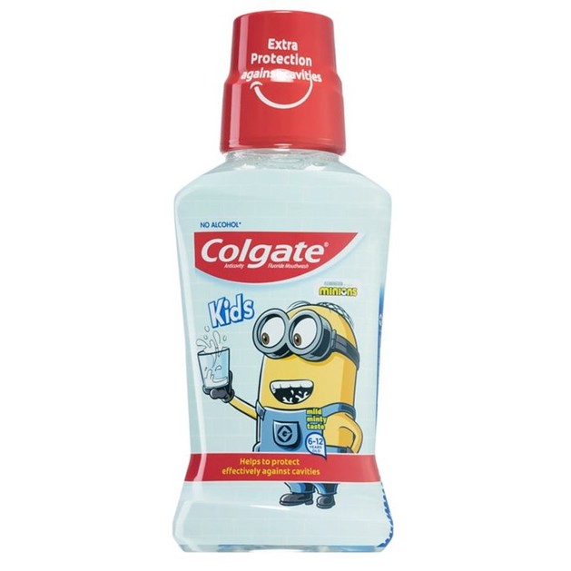 Colgate Mouthwash Kids Minions Soft Mint 6-12 Ετών, 250ml Colgate Mouthwash Kids Minions Soft Mint 6-12 Ετών, 250ml