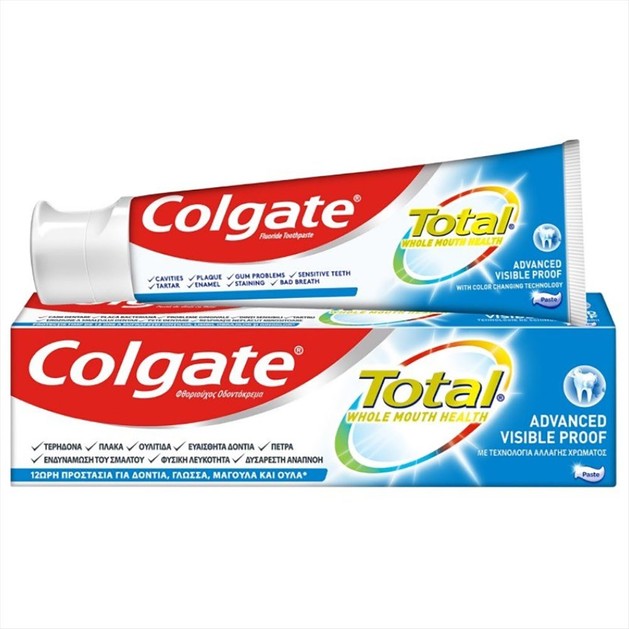 Colgate Total Whole Mouth Health Advanced Visible Proof 75ml Colgate Total Whole Mouth Health Advanced Visible Proof 75ml