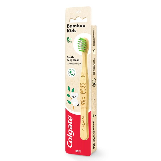 Colgate Bamboo Kids Οδοντόβουρτσα για Παιδιά 6y+ , 1 Τεμάχιο Colgate Bamboo Kids Οδοντόβουρτσα για Παιδιά 6y+ , 1 Τεμάχιο