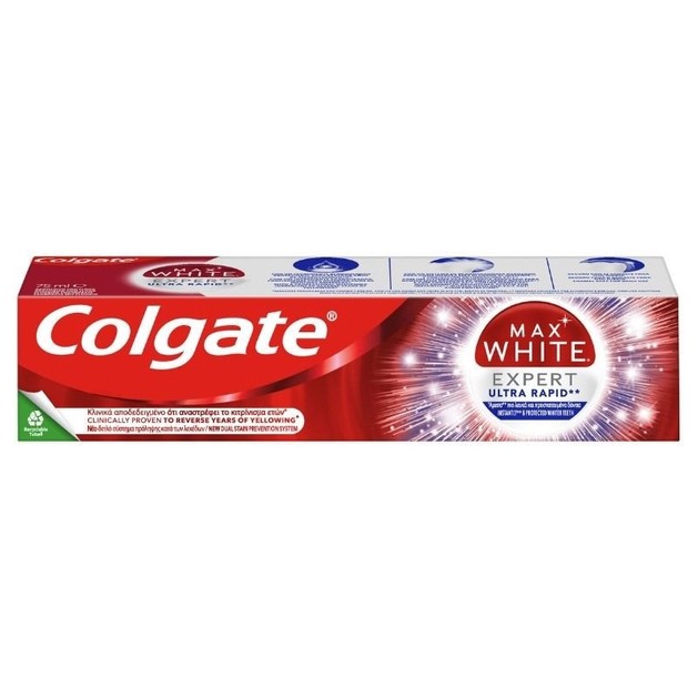 Colgate Max White Expert Ultra Rapid 75ml Colgate Max White Expert Ultra Rapid 75ml