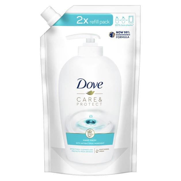 Dove Care & Protect Hand Wash Refill 500ml Dove Care & Protect Hand Wash Refill 500ml
