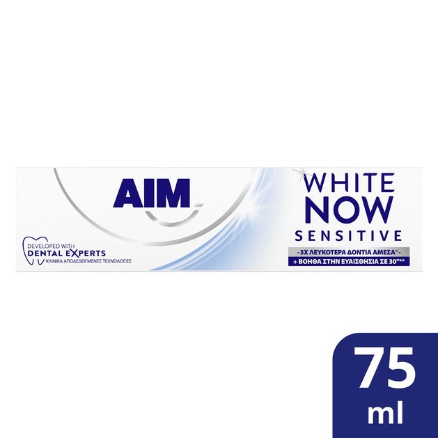 Aim White Now Sensitive Toothpaste 75ml Aim White Now Sensitive Toothpaste 75ml