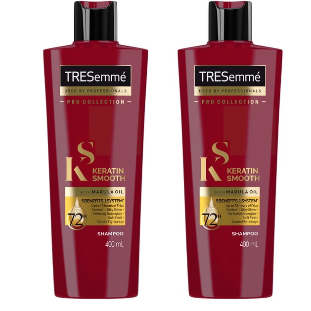 TRESemme Promo Keratin Smooth Shampoo with Marula Oil Σαμπουάν με Έλαιο Κερατίνης για Απαλά, Λεία Μαλλιά 2x400ml 1+1 Δώρο TRESemme Promo Keratin Smooth Shampoo with Marula Oil Σαμπουάν με Έλαιο Κερατίνης για Απαλά, Λεία Μαλλιά 2x400ml 1+1 Δώρο