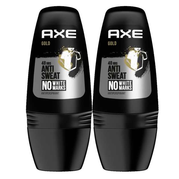 Axe Πακέτο Προσφοράς Gold 48h Anti Sweat No White Marks Roll on Antiperspirant 2x50ml Axe Πακέτο Προσφοράς Gold 48h Anti Sweat No White Marks Roll on Antiperspirant 2x50ml