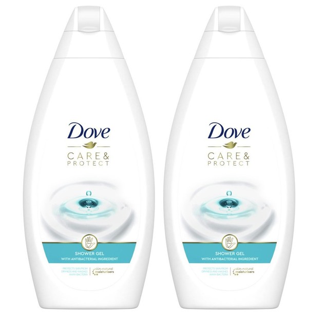 Dove Πακέτο Προσφοράς Care & Protect Shower Gel with Antibacterial Ingredient 2x500ml 1+1 Δώρο Dove Πακέτο Προσφοράς Care & Protect Shower Gel with Antibacterial Ingredient 2x500ml 1+1 Δώρο