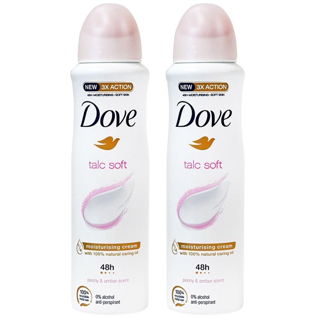 Dove Πακέτο Προσφοράς Αποσμητικό Spray Talc Soft 2 x150ml Dove Πακέτο Προσφοράς Αποσμητικό Spray Talc Soft 2 x150ml