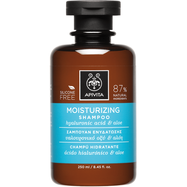 Apivita Moisturizing Shampoo With Hyaluronic Acid & Aloe 250ml Apivita Moisturizing Shampoo With Hyaluronic Acid & Aloe 250ml
