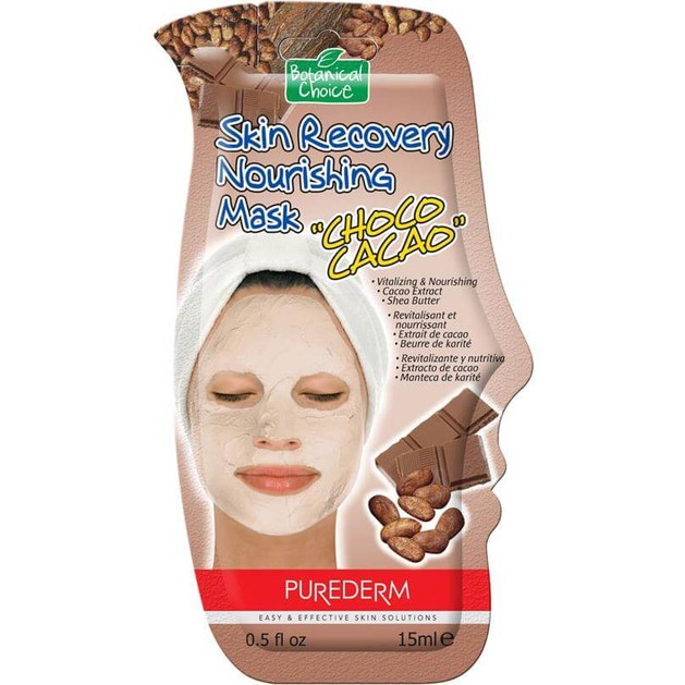 Vican Purederm Skin Recovery Nourishing Mask Choco Cacao 15ml Vican Purederm Skin Recovery Nourishing Mask Choco Cacao 15ml
