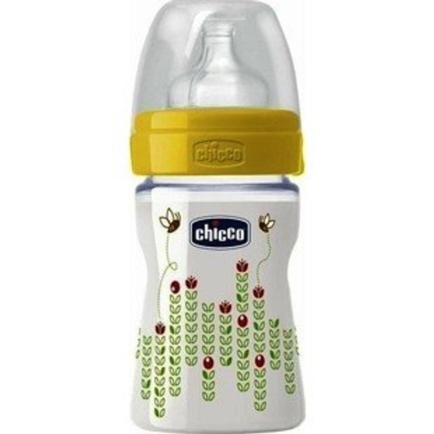 Chicco Well Being Πλαστικό Μπιμπερό Φυσική Μέθοδος Κανονικής Ροής με Θηλή Σιλικόνης, 150ml Chicco Well Being Πλαστικό Μπιμπερό Φυσική Μέθοδος Κανονικής Ροής με Θηλή Σιλικόνης, 150ml