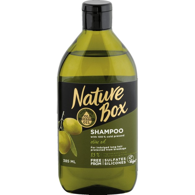 Nature Box Olive Oil Shampoo Σαμπουάν με Έλαιο Ελιάς για Προστασία της Τρίχας από το Σπάσιμο 385ml Nature Box Olive Oil Shampoo Σαμπουάν με Έλαιο Ελιάς για Προστασία της Τρίχας από το Σπάσιμο 385ml