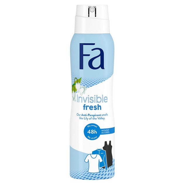 Fa Invisible Fresh Lily 48h Anti Perspirant Deodorant Spray 150ml Fa Invisible Fresh Lily 48h Anti Perspirant Deodorant Spray 150ml