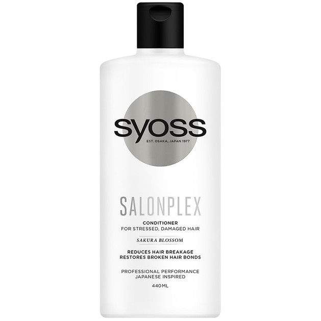 Syoss Conditioner Salonplex Επαγγελματική Μαλακτική Κρέμα, Αναδομεί Εσωτερικά την Τρίχα στα Ταλαιπωρημένα από Βαφές Μαλλιά 440ml Syoss Conditioner Salonplex Επαγγελματική Μαλακτική Κρέμα, Αναδομεί Εσωτερικά την Τρίχα στα Ταλαιπωρημένα από Βαφές Μαλλιά 440ml