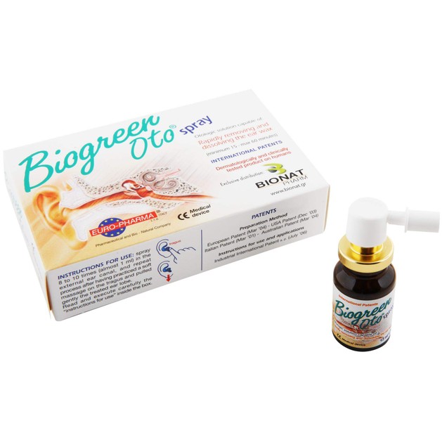 Bionat Biogreen Oto Spray για την Αφαίρεση του Κεριού 13ml Bionat Biogreen Oto Spray για την Αφαίρεση του Κεριού 13ml