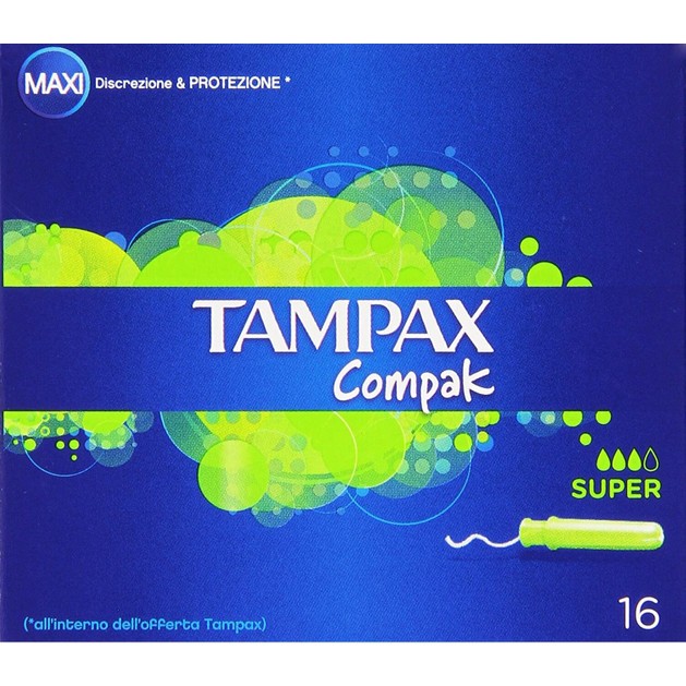 Tampax Compak Pearl Super 16 τεμάχια Tampax Compak Pearl Super 16 τεμάχια