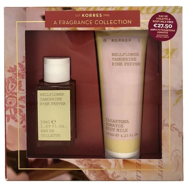 Korres Gift Set Eau De Toilette Bellflower Pink Pepper 50ml & Δώρο Body Milk 125ml Korres Gift Set Eau De Toilette Bellflower Pink Pepper 50ml & Δώρο Body Milk 125ml