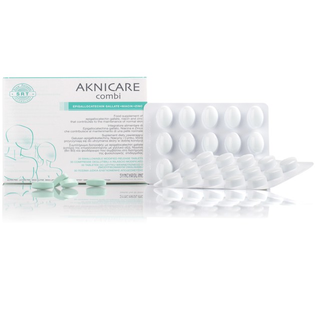 Synchroline Aknicare Combi Συμπλήρωμα Διατροφής που Συμβάλει στην Διατήρηση της Φυσιολογικής Επιδερμίδας 30 Δισκία Synchroline Aknicare Combi Συμπλήρωμα Διατροφής που Συμβάλει στην Διατήρηση της Φυσιολογικής Επιδερμίδας 30 Δισκία