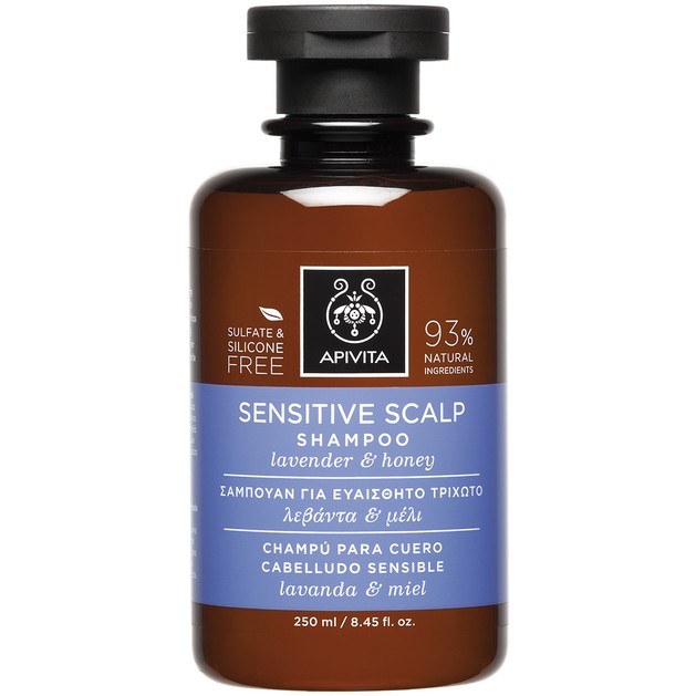 Apivita Sensitive Scalp Shampoo With Lavender & Honey 250ml Apivita Sensitive Scalp Shampoo With Lavender & Honey 250ml