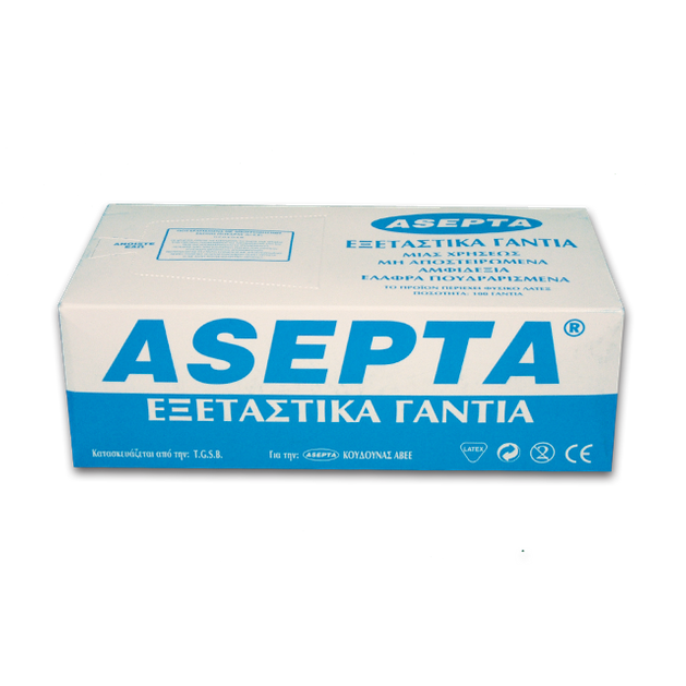 Asepta Examination Gloves Εξεταστικά Γάντια Μιας Χρήσεως μη Αποστειρωμένα Ελαφρά Πουδραρισμένα Medium 100Τεμάχια Asepta Examination Gloves Εξεταστικά Γάντια Μιας Χρήσεως μη Αποστειρωμένα Ελαφρά Πουδραρισμένα Medium 100Τεμάχια