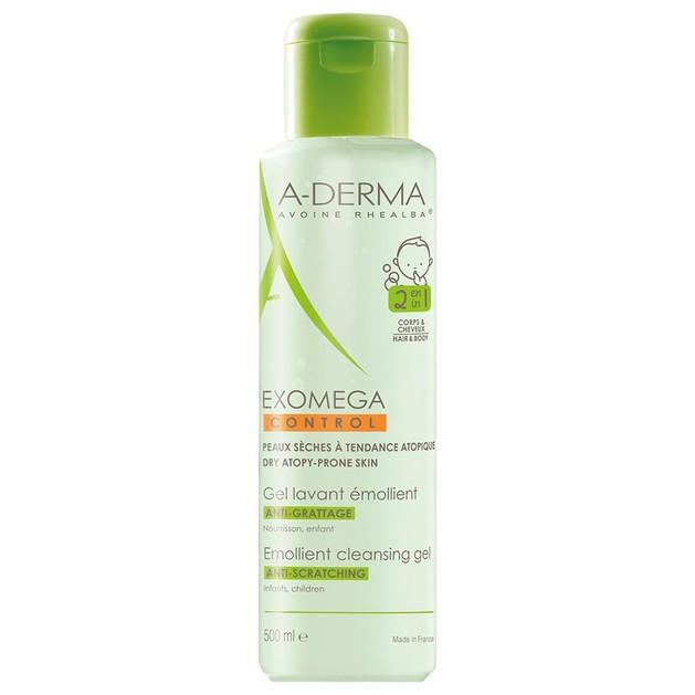A-Derma Exomega Control Gel Lavant Emollient 2 en 1 Ενυδατικό Ζελ Καθαρισμού για Ατοπικό - Ξηρό Δέρμα για Σώμα & Μαλλιά 500ml A-Derma Exomega Control Gel Lavant Emollient 2 en 1 Ενυδατικό Ζελ Καθαρισμού για Ατοπικό - Ξηρό Δέρμα για Σώμα & Μαλλιά 500ml