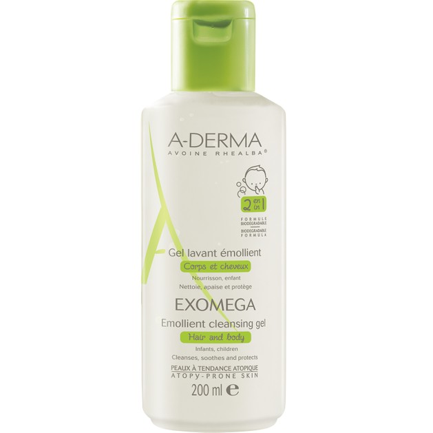 A-Derma Exomega Gel Lavant Emollient 2 in 1 200ml A-Derma Exomega Gel Lavant Emollient 2 in 1 200ml