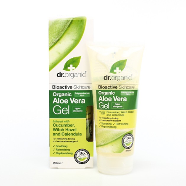 Dr.Organic Aloe Vera Gel with Cucumber & Witch Hazel 200ml Dr.Organic Aloe Vera Gel with Cucumber & Witch Hazel 200ml