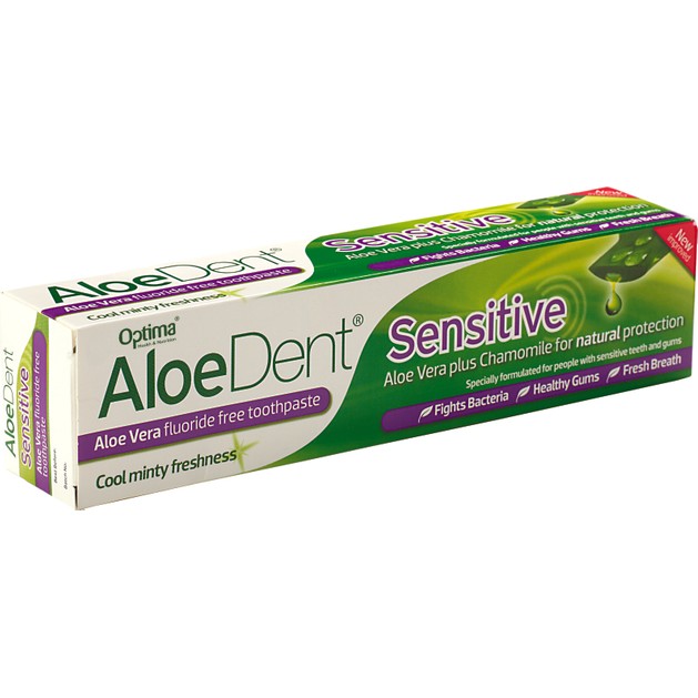 Optima Aloe Dent Sensitive Toothpaste, 100ml Optima Aloe Dent Sensitive Toothpaste, 100ml