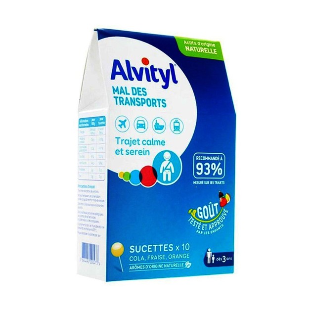 Alvityl Mal des Transports Sickness Για τα Ταξίδια & την Ναυτία 10 Γλειφιτζούρια Alvityl Mal des Transports Sickness Για τα Ταξίδια & την Ναυτία 10 Γλειφιτζούρια