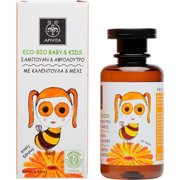Apivita Eco Bio Baby Kids Shampoo 200ml Apivita Eco Bio Baby Kids Shampoo 200ml