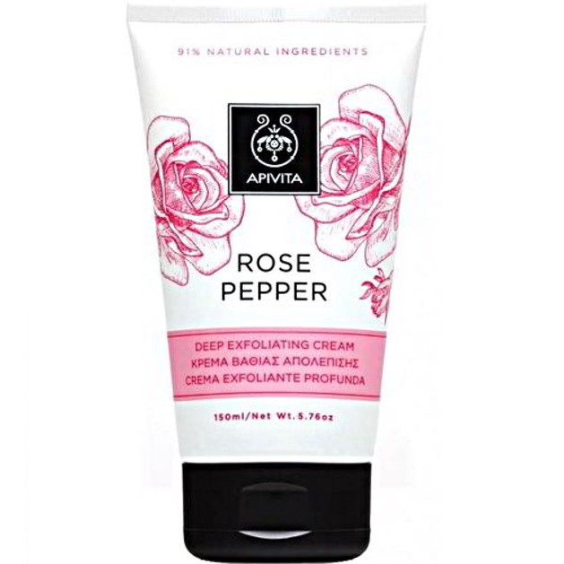 Apivita Rose Pepper Deep Exfoliating Cream 150ml Apivita Rose Pepper Deep Exfoliating Cream 150ml