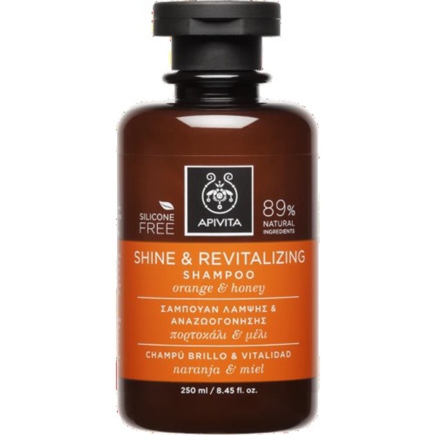 Apivita Shine & Revitalizing Shampoo With Orange & Honey 250ml Apivita Shine & Revitalizing Shampoo With Orange & Honey 250ml