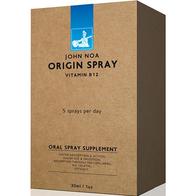 John Noa Origin Spray Βιταμίνη B12 Συμπλήρωμα Διατροφής για την Καλή Λειτουργία του Νευρικού Συστήματος, σε Μορφή Spray 30ml John Noa Origin Spray Βιταμίνη B12 Συμπλήρωμα Διατροφής για την Καλή Λειτουργία του Νευρικού Συστήματος, σε Μορφή Spray 30ml