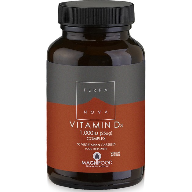 Terranova Vitamin D3 1000iu Complex Φυτικής Προέλευσης Βιταμίνη D3 50veg.caps Terranova Vitamin D3 1000iu Complex Φυτικής Προέλευσης Βιταμίνη D3 50veg.caps