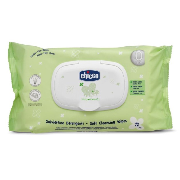 Chicco Μωρομάντηλα Καθαρισμού Chicco 72τμχ. Chicco Μωρομάντηλα Καθαρισμού Chicco 72τμχ.