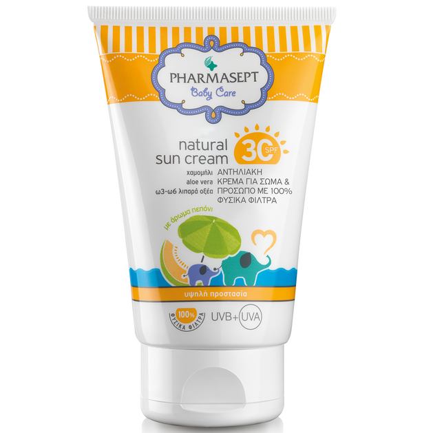 Pharmasept Baby Care Natural Sun Cream Spf30, 100ml Pharmasept Baby Care Natural Sun Cream Spf30, 100ml