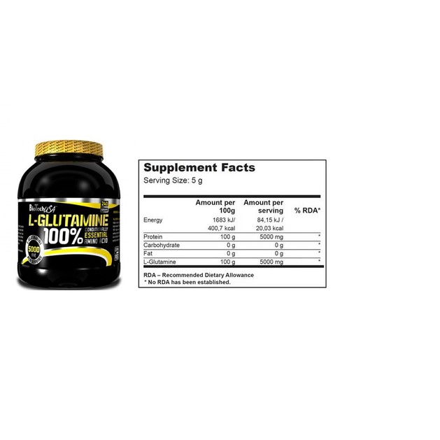 Biotech Usa L-Glutamine Γλουταμίνη Για Ανάπτυξη Των Επιπέδων Δύναμης 240gr Biotech Usa L-Glutamine Γλουταμίνη Για Ανάπτυξη Των Επιπέδων Δύναμης 240gr