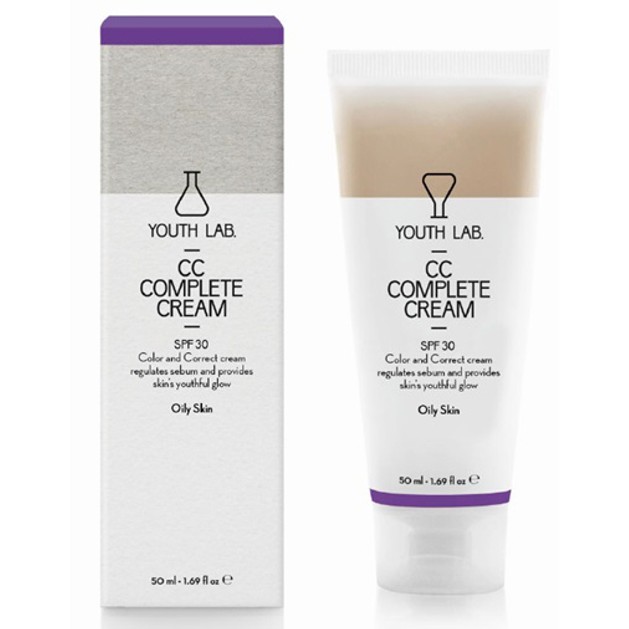 YOUTH LAB. CC Complete Cream Spf30 Oily Skin Έγχρωμη Κρέμα για Λιπαρές Επιδερμίδες 50ml YOUTH LAB. CC Complete Cream Spf30 Oily Skin Έγχρωμη Κρέμα για Λιπαρές Επιδερμίδες 50ml